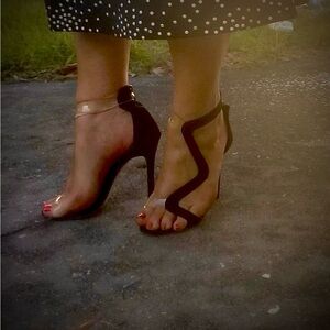 Elegant Black Strappy Heels